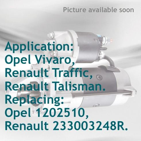 Rozrusznik  do Nissan, Opel, Renault, Vauxhall 116278 do Renault Traffic