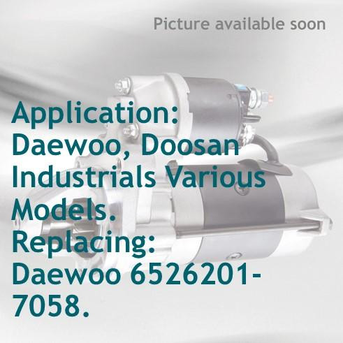 Rozrusznik  do Daewoo, Doosan 116626 do Doosan Various Industrial applications