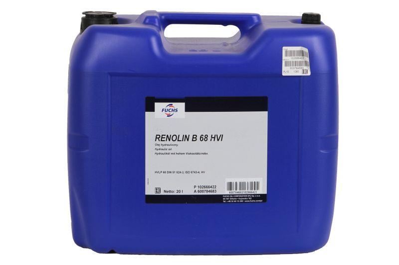 RENOLIN B 68 HVI 20L Olej hydrauliczny 601864780 