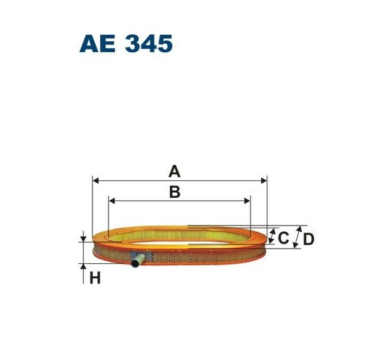 Filtr powietrza  AE345 