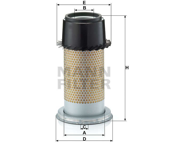 Filtr powietrza  C 16334 do JOHN DEERE 2950