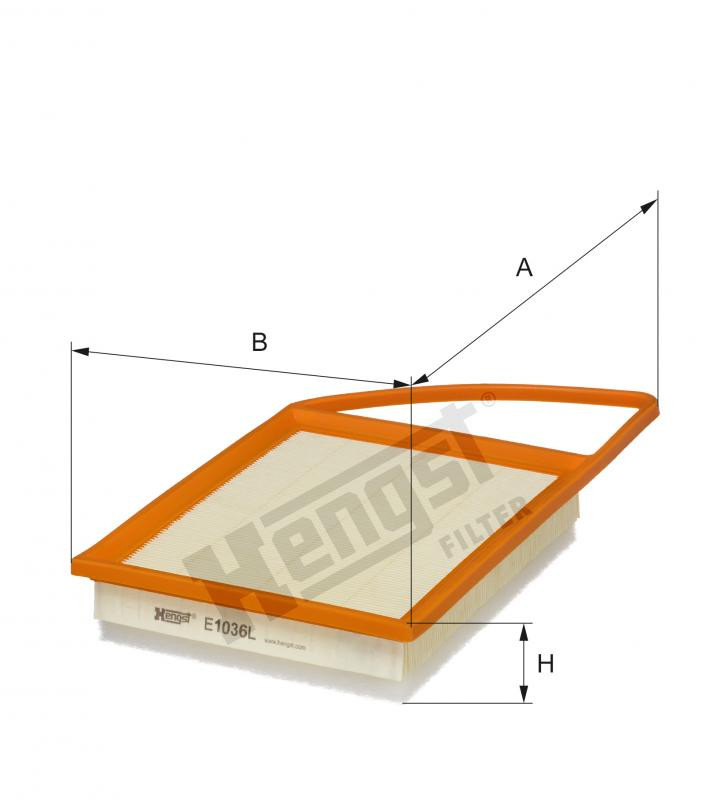 Filtr powietrza  E1036L 