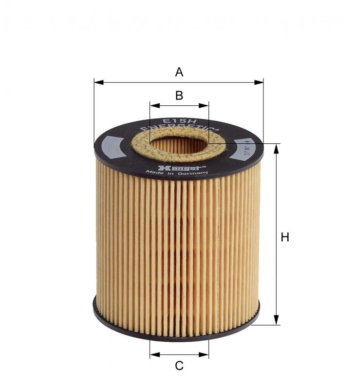 Filtr oleju  E15HD58 do VOLVO V 40 1,6 16V