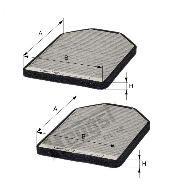 Filtr kabiny  E1933LC-2 