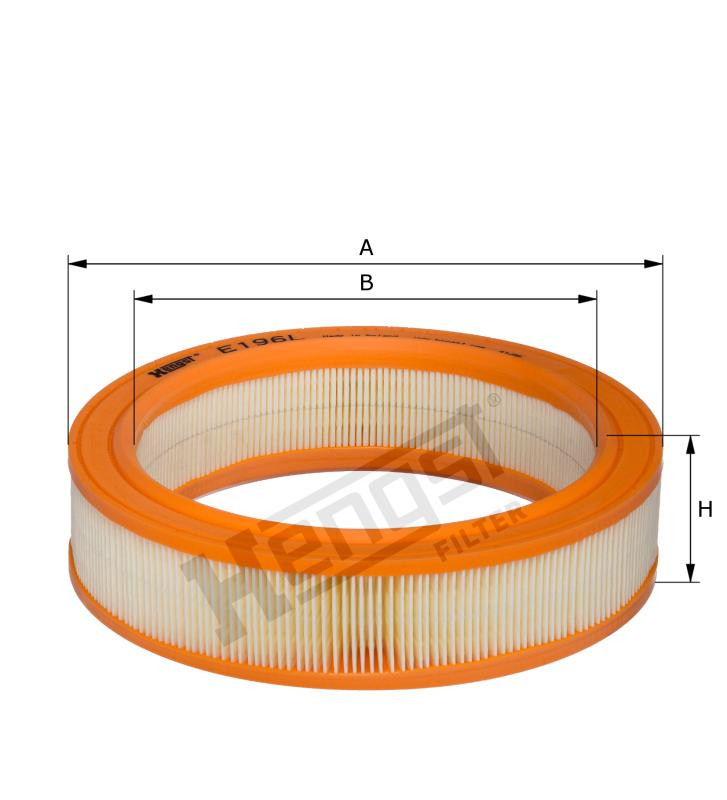 Filtr powietrza  E196L 