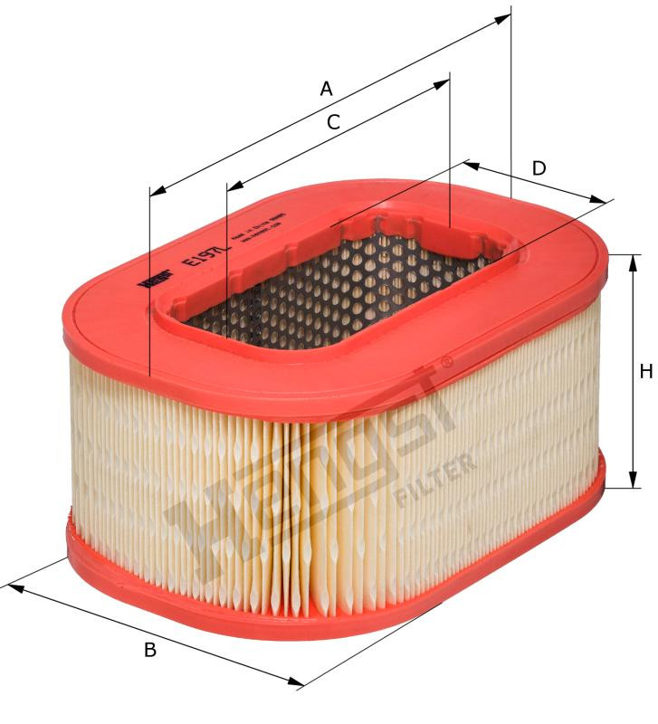 Filtr powietrza  E197L 