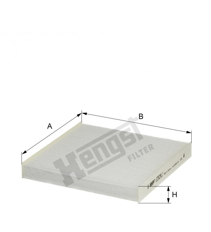 Filtr kabiny  E3929LI do HONDA CR-Z 1,5 HYBRID