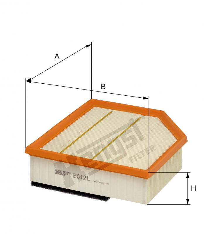 Filtr powietrza  E512L 