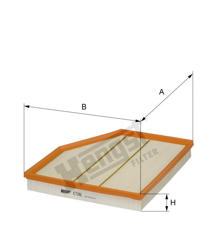 Filtr powietrza  E728L 