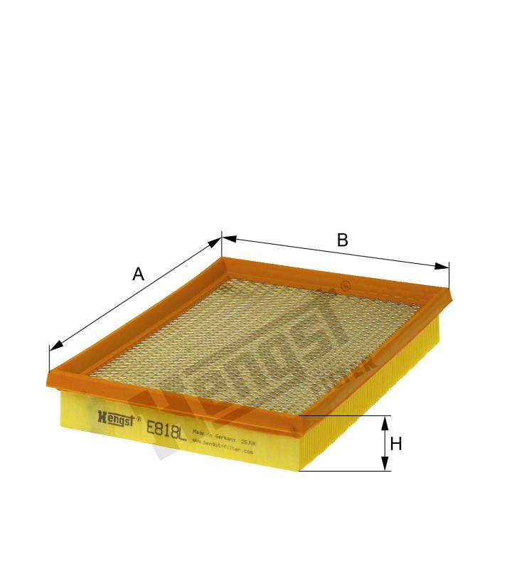 Filtr powietrza  E818L 