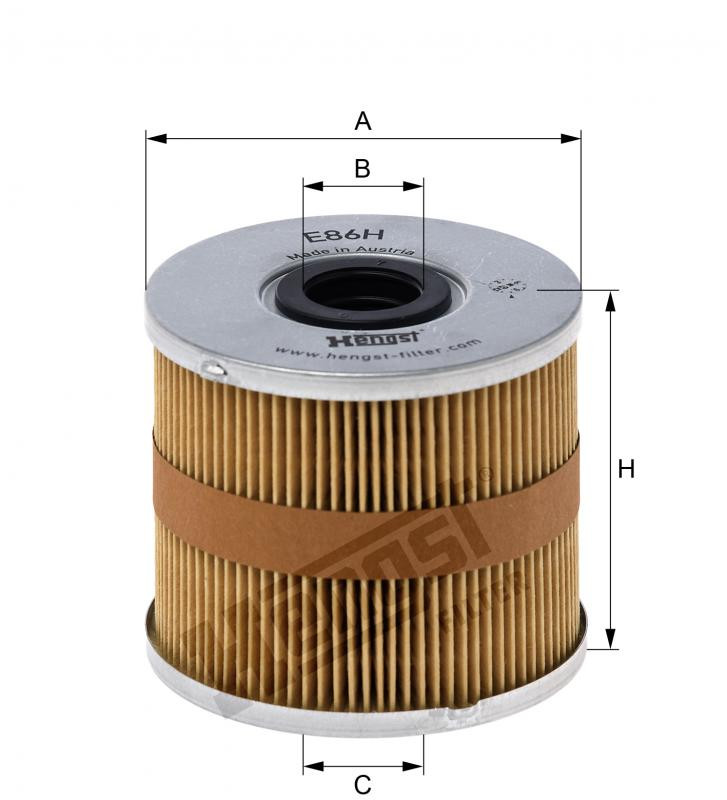 Filtr oleju  E86HD144 