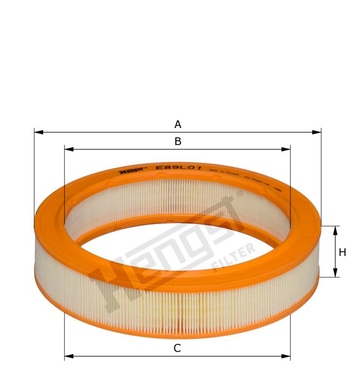 Filtr powietrza  E89L01 