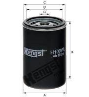 Filtr powietrza  H100WL do BOVA VDL FUTURA FHD 2-139