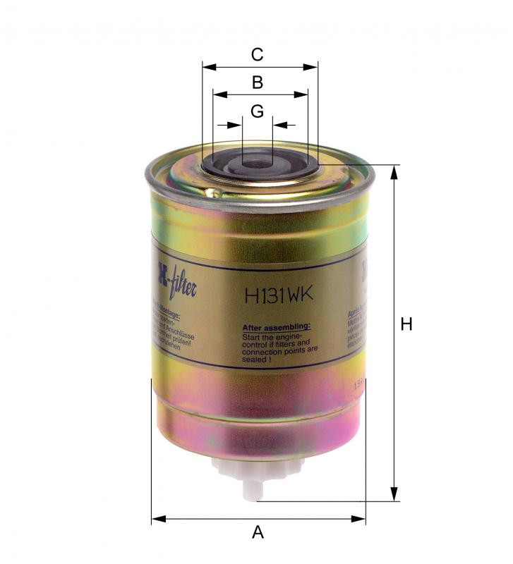 Filtr paliwa  H131WK 