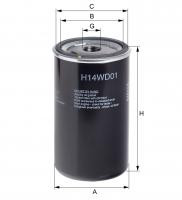 Filtr hydrauliczny  H14WD01 do HAMM 2620 D