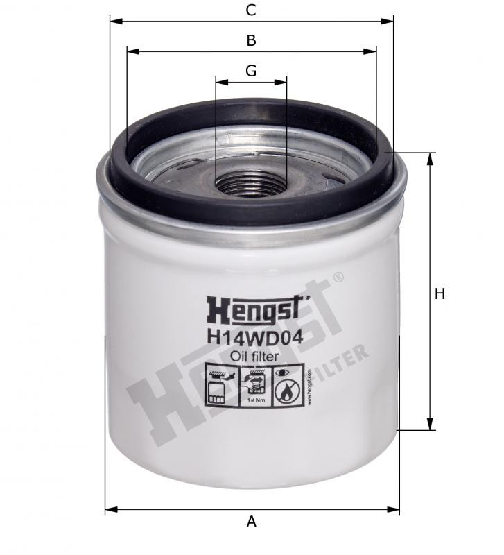 Filtr hydrauliczny  H14WD04 do SPRA-COUPE 4460