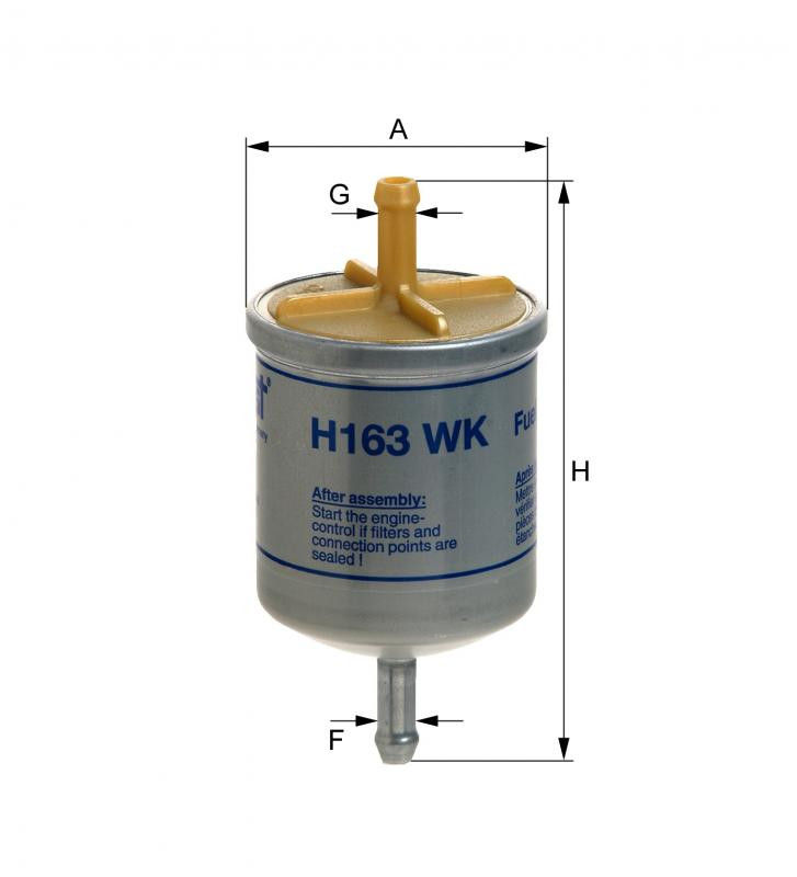 Filtr benzyny  H163WK do FORD MAVERICK 2,4I