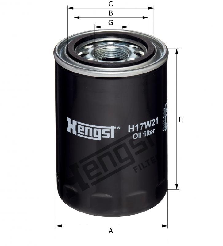 Filtr hydrauliczny  H17W21 do KUBOTA ST 30