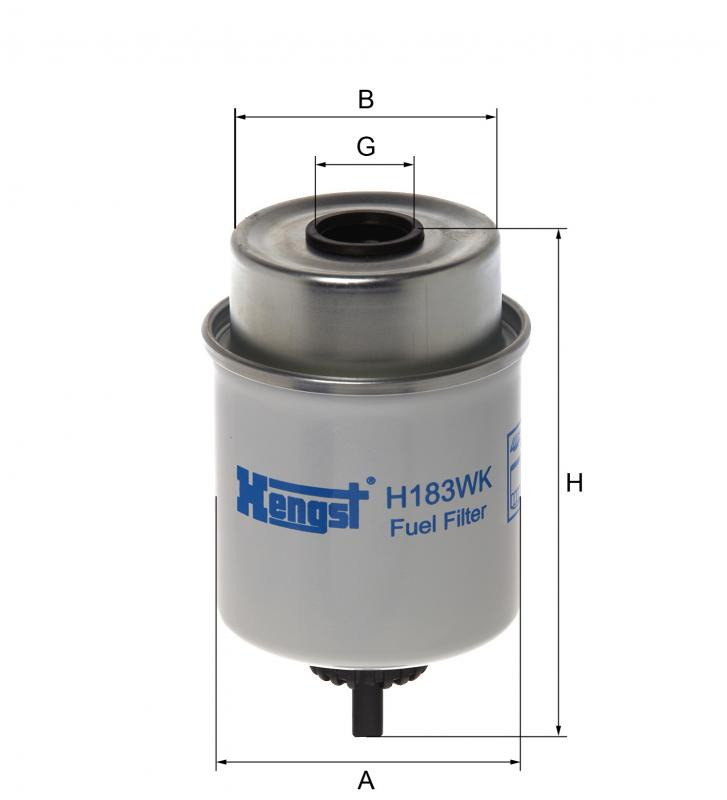 Filtr paliwa  H183WK do PONSSE S 15