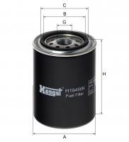 Filtr paliwa  H194WK do CASE-INTERNATIONAL-STEYR 1055 (A)