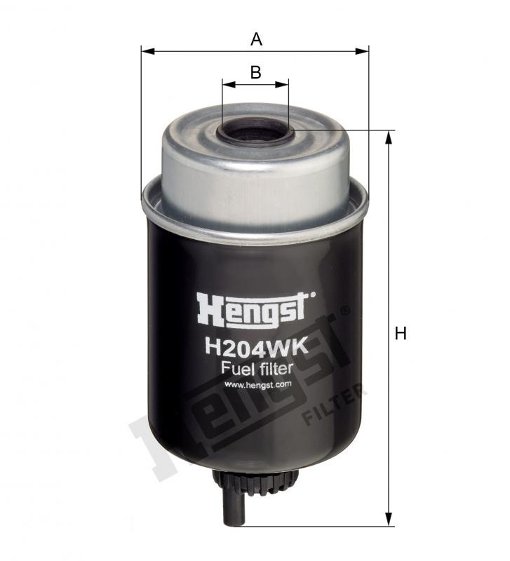 Filtr paliwa  H204WK do STEYR CVT 120