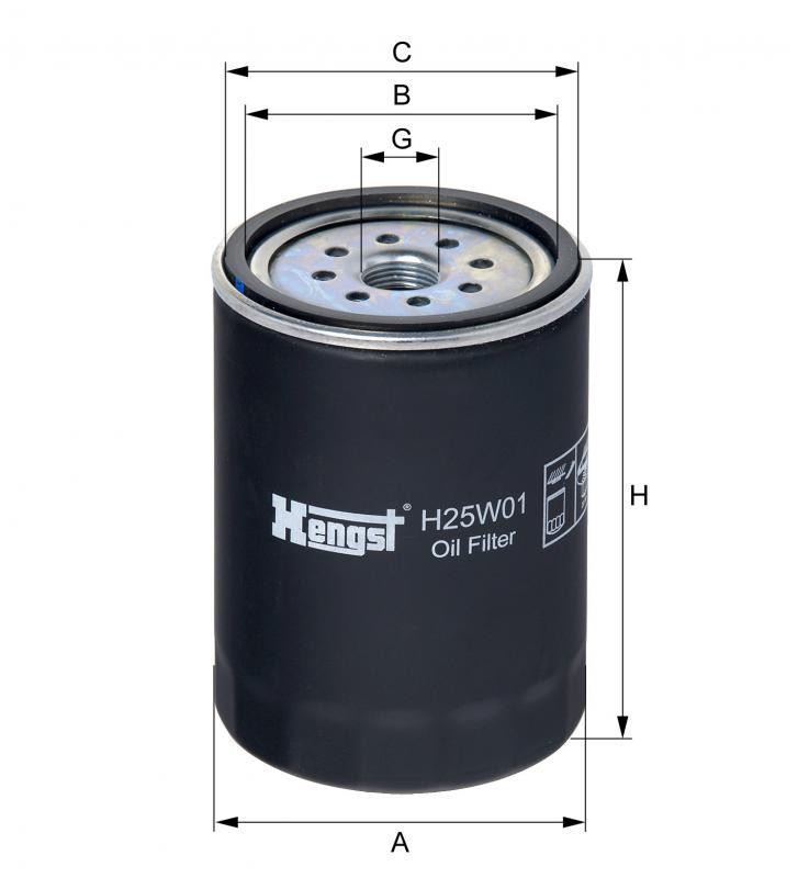 Filtr oleju  H25W01 do KRAMER 720 (serie II)