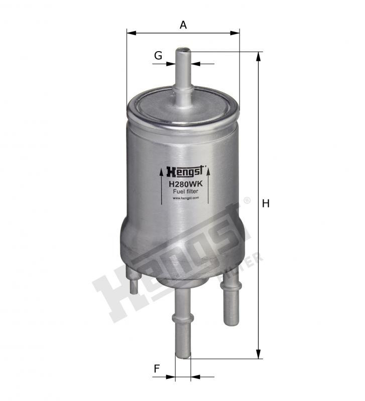 Filtr oleju  H280WK do RENAULT R 34.60 V