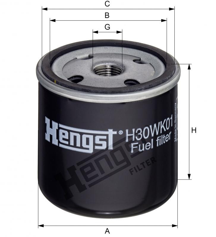 Filtr paliwa  H30WK01 do MANITOU AS 45