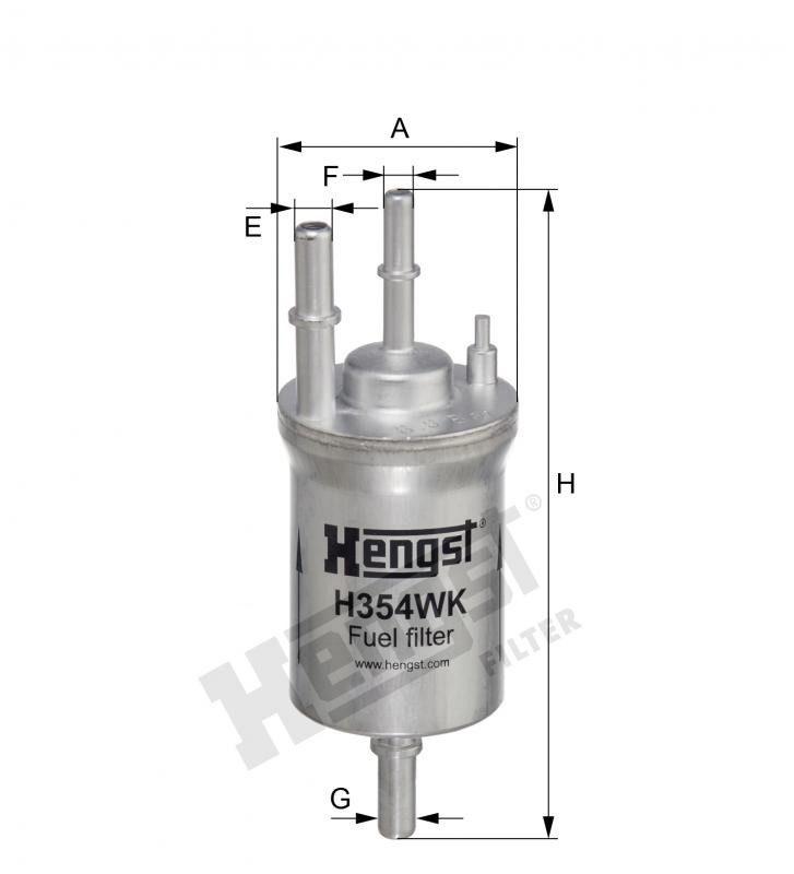 Filtr paliwa  H354WK 