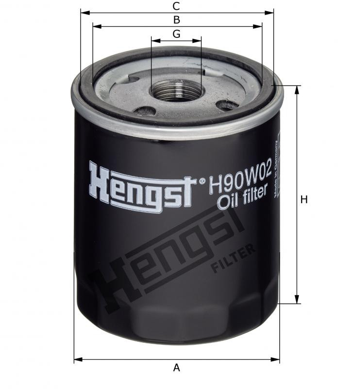 Filtr oleju  H40W02 do NORCAR-LOGSET 6 F