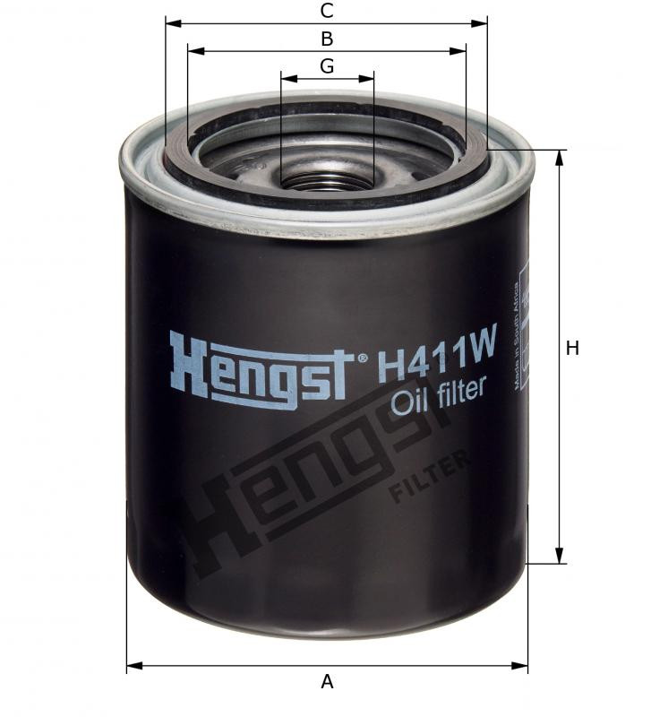 Filtr oleju  H411W do NEUSON 8003 Serie AH00611-/AJ02798-