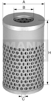 Filtr hydrauliczny  H 617n do DEUTZ (KHD) (SDF) D 3607 (A)