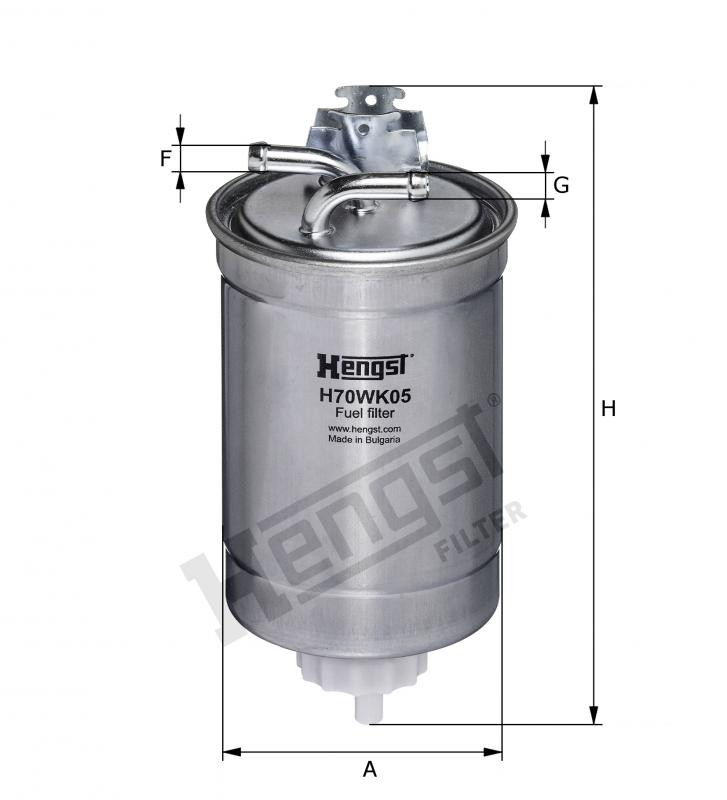 Filtr paliwa  H70WK05 do MASSEY FERGUSON 3080