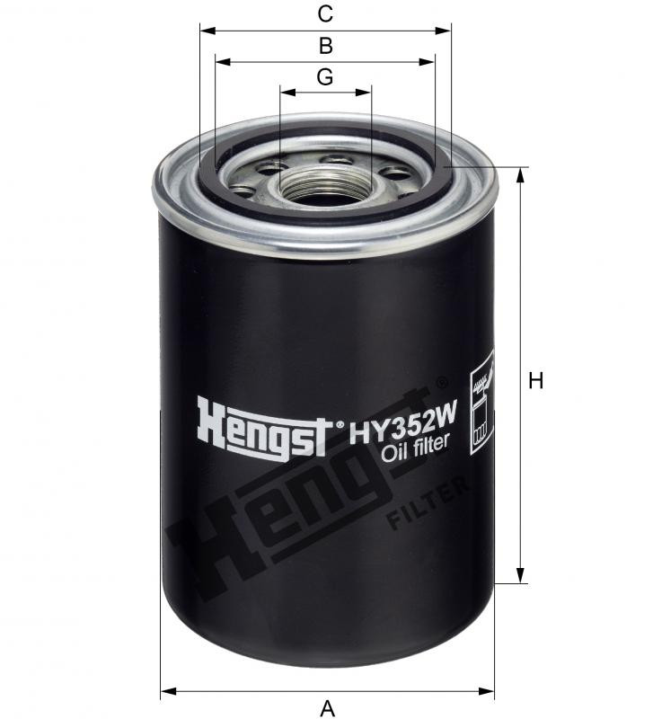 Filtr hydrauliczny  HY352W do PAUS W 09 ASA
