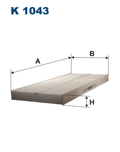 Filtr kabiny  K1043 
