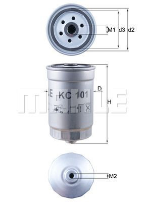 Filtr paliwa  KC101 do TORO REELMASTER 3100 D