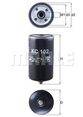 Filtr paliwa  KC102 do KASSBOHRER-SETRA S 417 GT-HD COMFORTCLASS