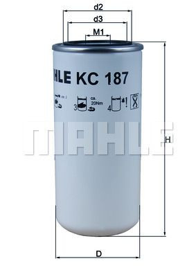 Filtr paliwa  KC187 