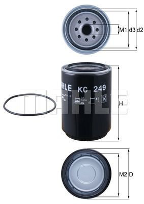 Filtr paliwa  KC249D do SCANIA R 164-480