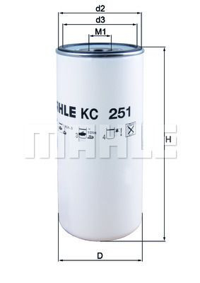 Filtr paliwa  KC251 do VOLVO FH 13-520