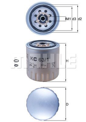 Filtr paliwa  KC63/1D do MAN TGM 18.280
