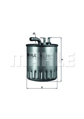 Filtr paliwa  KL100/1 do TORO REELMASTER 5510