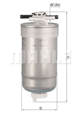 Filtr paliwa  KL233/2 do RENAULT R 70.14 (F)