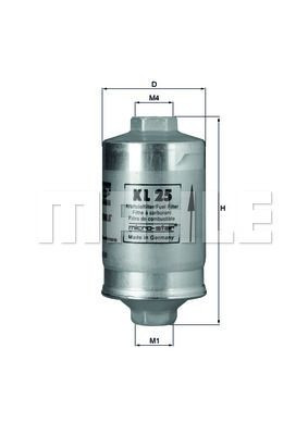 Filtr paliwa  KL25 do AEBI HC 55 SERIE 1/2