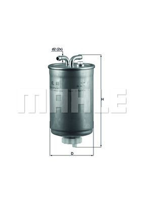 Filtr paliwa  KL41 do FORD VU/LT/LW COURIER 1,8 DIESEL