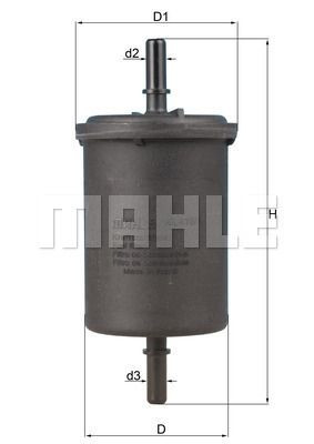 Filtr paliwa  KL416/1 do PEUGEOT 406 COUPE 2,0I 16V