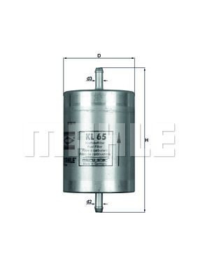 Filtr paliwa  KL65 do MERCEDES E 300 4-MATIC