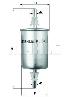 Filtr paliwa  KL83 do SAAB 9-3 2,0 TURBO