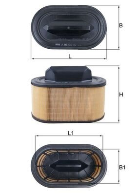 Filtr powietrza  LX2966 