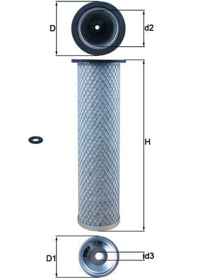 Filtr powietrza  LXS214 